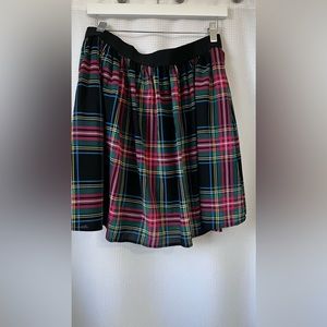 Plaid holiday skirt women’s size 6 J crew